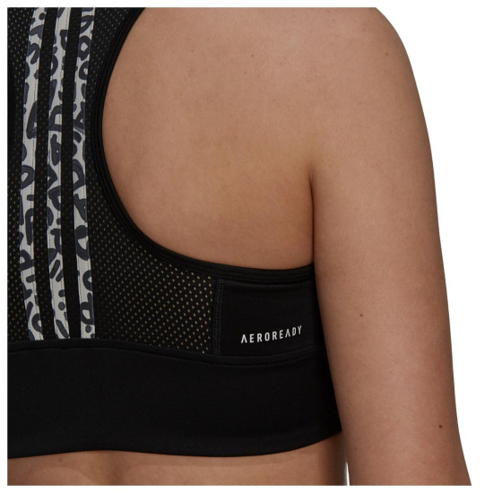 Adidas Γυναικείο μπουστάκι x FARM Rio Aeroready 3-Stripes Print Sports Bra